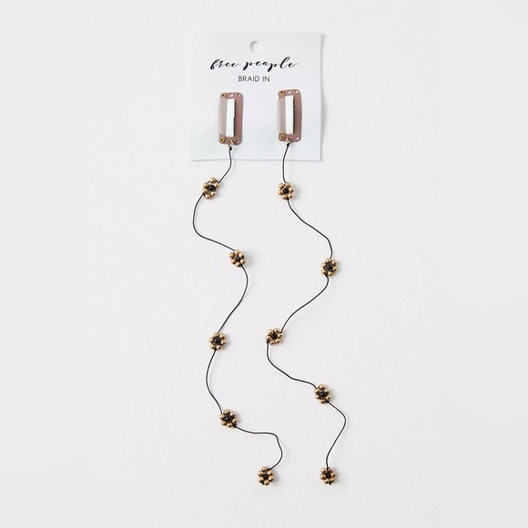 Free People Pretty Little Flower Braid Ins Set of 2 - Picture 2 of 3